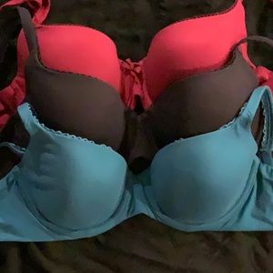 Victoria Secret lined Demi bras sz 32 DD